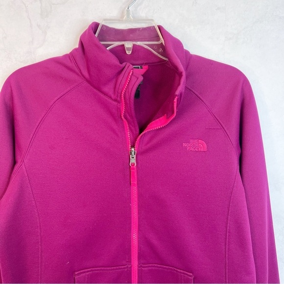 [The North Face] Girls Burgundy Pink Zip Up Jacket - Picture 2 of 3